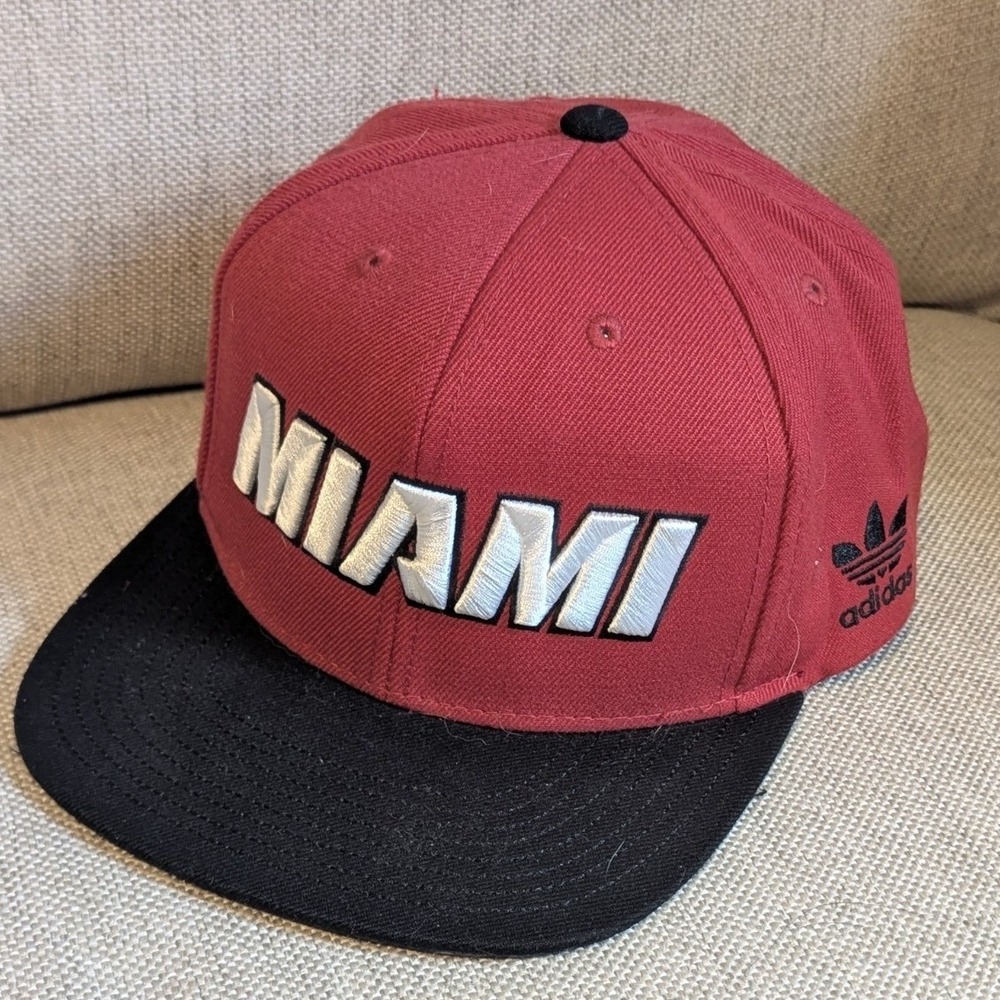 Y2K Miami Heat Adidas " Cheerleaders" Snapback Cap Hat Wool Mix - RARE